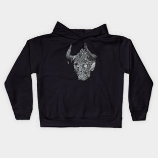 Zombie Skull Warrior #27 Kids Hoodie